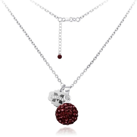 Mississippi State University Ball Necklace MSU